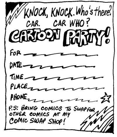 Cartoon Party Invitation