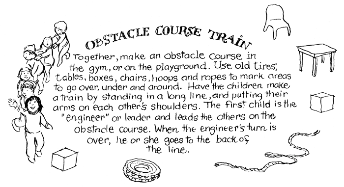 obstacle course train