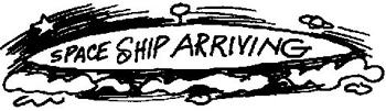 Sapce Ship Arriving illustration