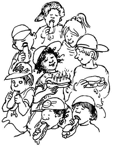 Baseball Party Illustration